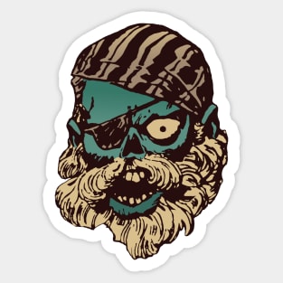 Pirate Zombie Sticker